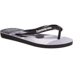 Japonki HAVAIANAS - Top Photo Print Fc 41348324058 Black/Black/White. Czarne sandały męskie Havaianas, z tworzywa sztucznego, bez zapięcia. Za 89,00 zł.