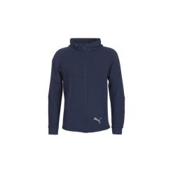 Bluzy dresowe Puma EVOSTRIPE FZ HOODY. Niebieskie bluzy męskie Puma, s, bez wzorów, z dresówki, bez kołnierzyka, bez rękawów, bez kaptura. Za 309,00 zł.