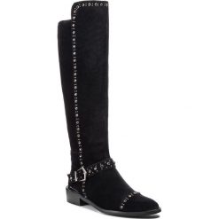 Kozaki ALMA EN PENA - I18316 Crosta Black. Czarne buty zimowe damskie marki Alma en Pena, ze skóry, przed kolano, na wysokim obcasie, na obcasie. Za 639,00 zł.