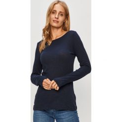 Marc O'Polo - Longsleeve. Niebieskie bluzki damskie Marc O'Polo, s, bez wzorów, z bawełny, casualowe, z okrągłym kołnierzem. Za 179,90 zł.