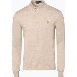 Polo Ralph Lauren - Męska koszulka polo – Slim fit, beżowy. Brązowe koszulki polo Polo Ralph Lauren, l, z bawełny, z długim rękawem. Za 529,95 zł.
