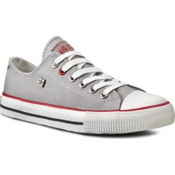 Trampki BIG STAR - T274029 Grey. Szare półbuty damskie BIG STAR, bez wzorów, z gumy, bez zapięcia. Za 89,00 zł.