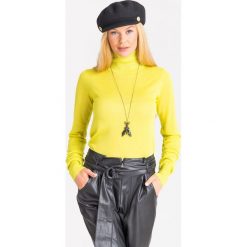 GOLF PATRIZIA PEPE. Żółte swetry damskie Patrizia Pepe, s, bez wzorów, z materiału, bez rękawów, bez kaptura. Za 443,40 zł.