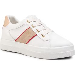 Sneakersy GANT - Avona 21531831 Bright White G290. Białe półbuty damskie GANT, ze skóry. Za 469,00 zł.