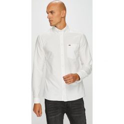 Tommy Jeans - Koszula. Białe koszule męskie marki Tommy Jeans, s, z bawełny, casualowe, button down, z długim rękawem. Za 269,90 zł.
