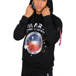 ALPHA INDUSTRIES MISSION TO MARS HOODIE > 12633003. Bluzy męskie Alpha Industries, xxl, bez wzorów, z bawełny, klasyczne, bez kołnierzyka, bez rękawów, bez kaptura. Za 359,99 zł.