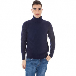 Sweter w kolorze granatowym. Niebieskie golfy męskie Just Cavalli, Calvin Klein, Lee, m. W wyprzedaży za 299,95 zł.