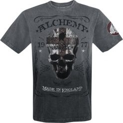 Alchemy England The Pact Label T-Shirt czarny. Czarne koszulki męskie marki Alchemy England, l, bez wzorów, bez kołnierzyka, bez rękawów. Za 121,90 zł.