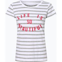 Marie Lund - T-shirt damski, biały. Białe t-shirty damskie Marie Lund, xs, w paski, bez kołnierzyka. Za 49,95 zł.