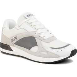 Sneakersy VERSACE JEANS COUTURE - E0YVBSR4 71398 003. Białe sneakersy męskie Versace Jeans Couture, na co dzień, bez wzorów, z jeansu, eleganckie, bez zapięcia. W wyprzedaży za 469,00 zł.