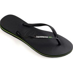 Havaianas - Japonki. Czarne klapki damskie Havaianas, bez wzorów, z materiału, bez obcasa, na obcasie. W wyprzedaży za 69,90 zł.