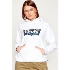 Bluza Levi's® Graphic Sport Hoodie 35946-0119. Białe bluzy sportowe damskie s, bez wzorów, z bawełny, bez rękawów, bez kaptura. Za 319,00 zł.