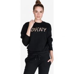 DKNY Bluza Czarny. Czarne bluzy damskie DKNY, m, z haftami, z bawełny, bez rękawów, bez kaptura. Za 297,95 zł.