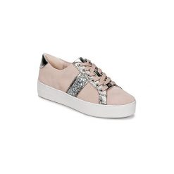 Buty MICHAEL Michael Kors POPPY STRIPE LACE UP. Różowe trampki i tenisówki damskie MICHAEL Michael Kors, bez wzorów, bez zapięcia. Za 329,50 zł.