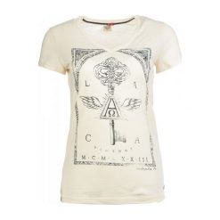 T-shirty damskie: Timeout T-Shirt Damski Xs Beżowy