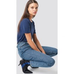NA-KD Basic T-shirt basic - Blue,Navy. Różowe t-shirty damskie marki NA-KD Basic, z bawełny. Za 52,95 zł.