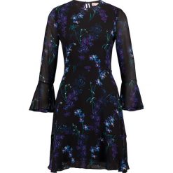 Sukienki: Warehouse GILLY FLORAL DOUBLE FLUTE DRESS Sukienka letnia black