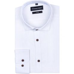 Koszula SANDRO KLBS000062. Białe koszule męskie Giacomo Conti, na lato, m, bez wzorów, z bawełny, eleganckie, z kontrastowym kołnierzykiem, z długim rękawem. Za 199,00 zł.