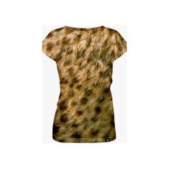 Leopard Fur women's t-shirt. Brązowe t-shirty damskie marki Mars from venus, s, bez wzorów, bez kołnierzyka. Za 101,40 zł.