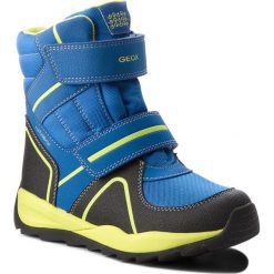 Śniegowce GEOX - J Orizont B.Abx B J840BB 011CE C4344 S Royal/Lime. Niebieskie śniegowce chłopięce Geox, bez zapięcia. W wyprzedaży za 279,00 zł.