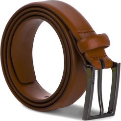 Pasek Męski JOOP! - 7005 1090293 55. Pomarańczowe paski męskie JOOP!, w paski, ze skóry. W wyprzedaży za 169,00 zł.