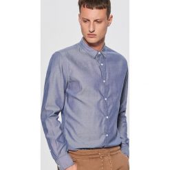 Gładka koszula slim fit - Turkusowy. Niebieskie koszule męskie marki Cropp, s. Za 69,99 zł.