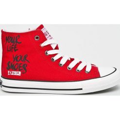 Big Star - Trampki. Czerwone trampki i tenisówki damskie marki BIG STAR, z gumy, na sznurówki. Za 109,90 zł.