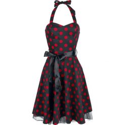 H&R London Polka Dot Dress Sukienka czarny/czerwony. Czarne sukienki na komunię H&R London, xl, w grochy, z tiulu, z kokardą. Za 244,90 zł.