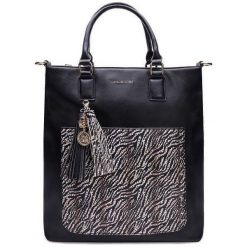 L'Atelier du Sac torebka Valerie 9137 czarna z pashmina. Czarne torebki klasyczne damskie L'Atelier du Sac, bez wzorów, eleganckie, bez dodatków. Za 459,00 zł.