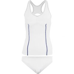 Tankini (2 części) bonprix biało-niebieski. Niebieskie stroje kąpielowe damskie bonprix, bez wzorów. Za 99,99 zł.