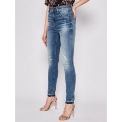 Jeansy Skinny Fit G-Star Raw Kafey Ultra Ankle D16820-8968-B149. Niebieskie jeansy damskie G-Star RAW, bez wzorów, z elastanu. W wyprzedaży za 459,00 zł.