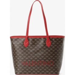 VALENTINO HANDBAGS - Damska torba shopper – Liuto, czarny. Czarne torby damskie na zakupy VALENTINO HANDBAGS, z nadrukiem, klasyczne, duże, z nadrukiem, bez dodatków. Za 499,95 zł.