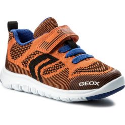 Półbuty GEOX - J Xunday B.J J743NJ 00011 C0549 M Orange/Royal. Brązowe półbuty męskie Geox, z materiału. W wyprzedaży za 169,00 zł.