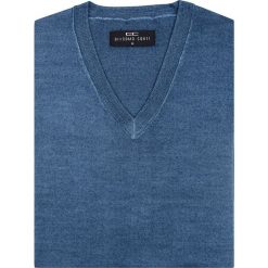 Sweter MARTINO SWNS000096. Niebieskie swetry męskie Giacomo Conti, na lato, m, bez wzorów, z wełny, eleganckie, bez kołnierzyka, bez kaptura. Za 229,00 zł.