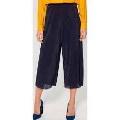 Spodnie culotte - Niebieski. Spodnie damskie Mohito. W wyprzedaży za 39,99 zł.