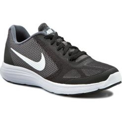 Buty NIKE - Revolution 3 (GS) 819413 001 Dark Grey/White/Black Pr Platnm. Czarne buty do biegania damskie Nike, z materiału, nike revolution. W wyprzedaży za 169,00 zł.