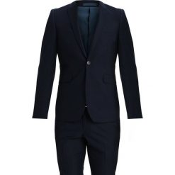 Burton Menswear London SKINNY Garnitur navy. Niebieskie garnitury męskie marki Burton Menswear London, z materiału. Za 479,00 zł.