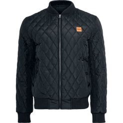 Kurtki męskie bomber: Urban Classics Diamond Quilt Nylon Jacket Kurtka czarny