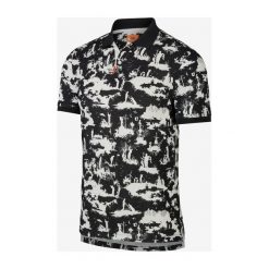 Nike Polo Koszulka Czarny. Czarne koszulki męskie Nike, l, bez wzorów, z bawełny, bez rękawów. Za 300,95 zł.