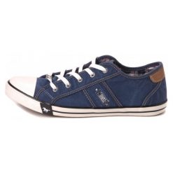 Trampki damskie slip on: Mustang Tenisówki Damskie 36 Niebieski