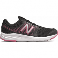 New Balance W411LP1. Czarne buty sportowe damskie New Balance, bez wzorów, z materiału, tenisowe. Za 249,99 zł.