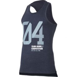 Koszulka bez rękawów męska TSM008 - denim melanż. Szare koszulki męskie marki 4f, na lato, m, bez wzorów, z bawełny, bez kołnierzyka. W wyprzedaży za 44,99 zł.
