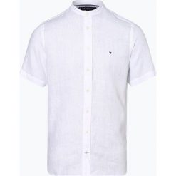 Tommy Hilfiger - Męska koszula lniana – Regular Fit, biały. Białe koszule męskie TOMMY HILFIGER, m, z haftami, bez kołnierzyka, bez rękawów. Za 399,95 zł.
