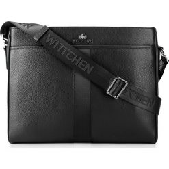 Torba na laptopa 88-3U-400-1. Czarne torby na laptopa Wittchen, w paski, biznesowe. Za 699,00 zł.