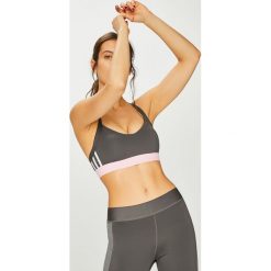 Adidas Performance - Biustonosz sportowy. Szare biustonosze sportowe damskie adidas Performance, s, bez wzorów, z elastanu. W wyprzedaży za 119,90 zł.