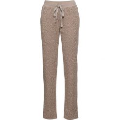 Spodnie dresowe z efektem cieniowania bonprix brunatny - leo. Pomarańczowe spodnie damskie bonprix, z dresówki. Za 49,99 zł.