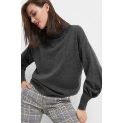 Sweter z kaszmirem i jedwabiem. Szare golfy damskie Orsay, s, z dzianiny. Za 159,99 zł.