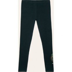 Desigual - Legginsy dziecięce 128-164 cm. Niebieskie spodnie dziewczęce Desigual, bez wzorów, z elastanu. W wyprzedaży za 69,90 zł.