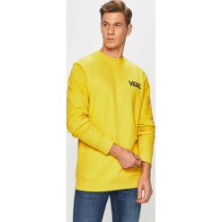 Vans - Bluza. Żółte bluzy męskie Vans, s, z nadrukiem, z bawełny, z okrągłym kołnierzem, bez rękawów, bez kaptura. W wyprzedaży za 199,90 zł.