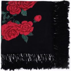 Czrnozielony Szalik Rose Frenzy. Czarne szaliki damskie other. Za 69,99 zł.